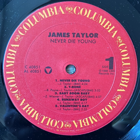 James Taylor - “Never Die Young” Vinyl LP - Picture 4 of 5